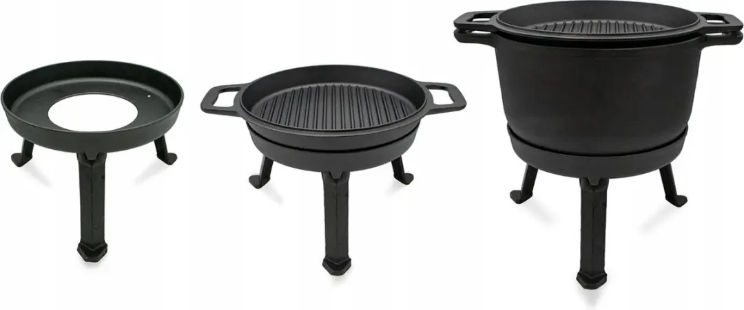 Meyerhoff 2-in-1 Outdoor Dutch Oven 10L - Zwart