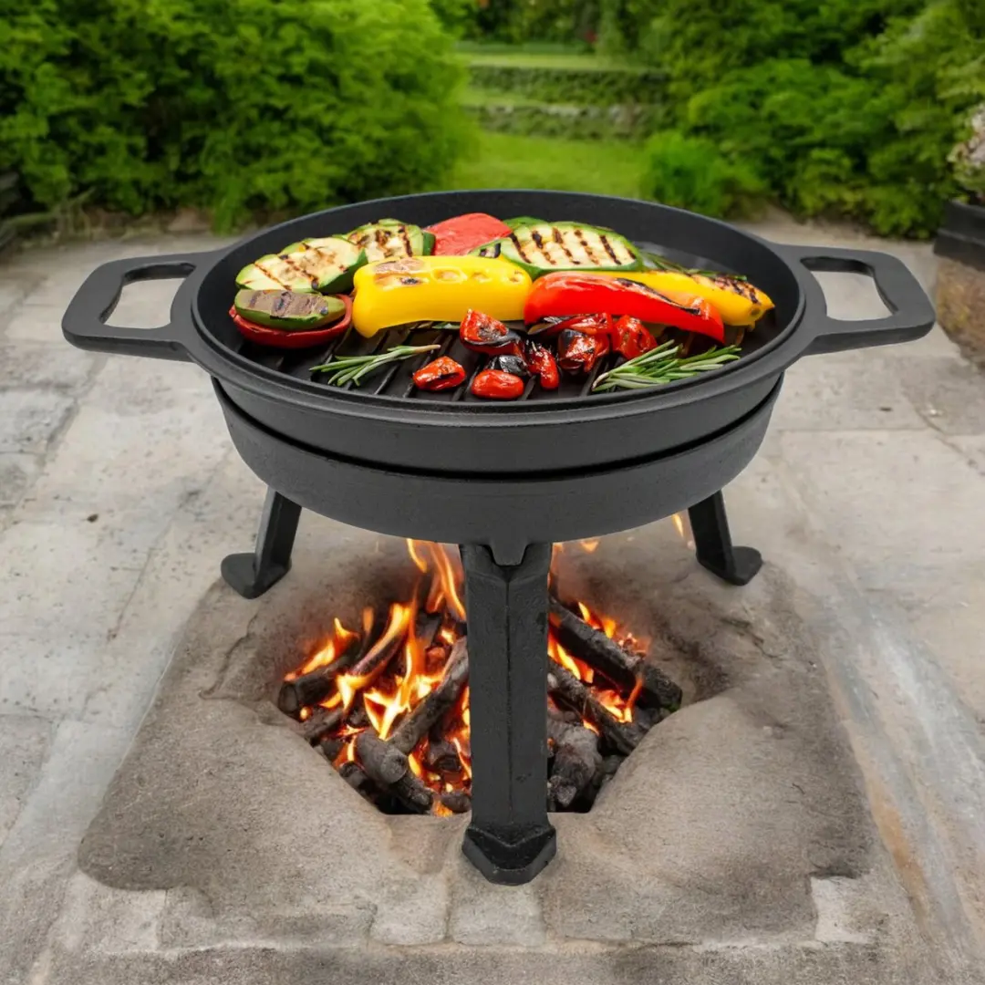 Meyerhoff 2-in-1 Outdoor Dutch Oven 10L - Zwart