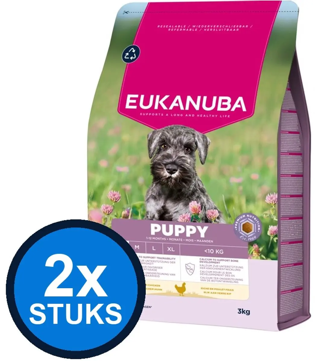 Eukanuba Puppy Small Kip Droogvoer 3kg
