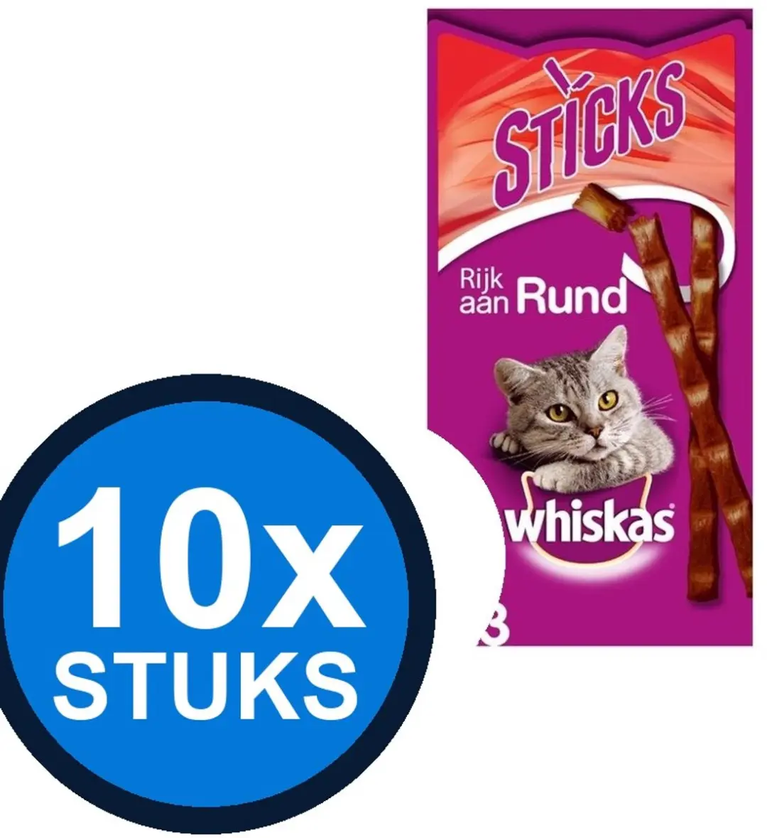Whiskas Catsticks Rund Kattenvoer Snacks