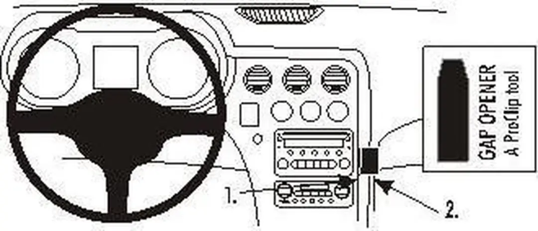 Brodit ProClip 853744 Houder Alfa Romeo 159/Brera/Spider/GTV - Zwart