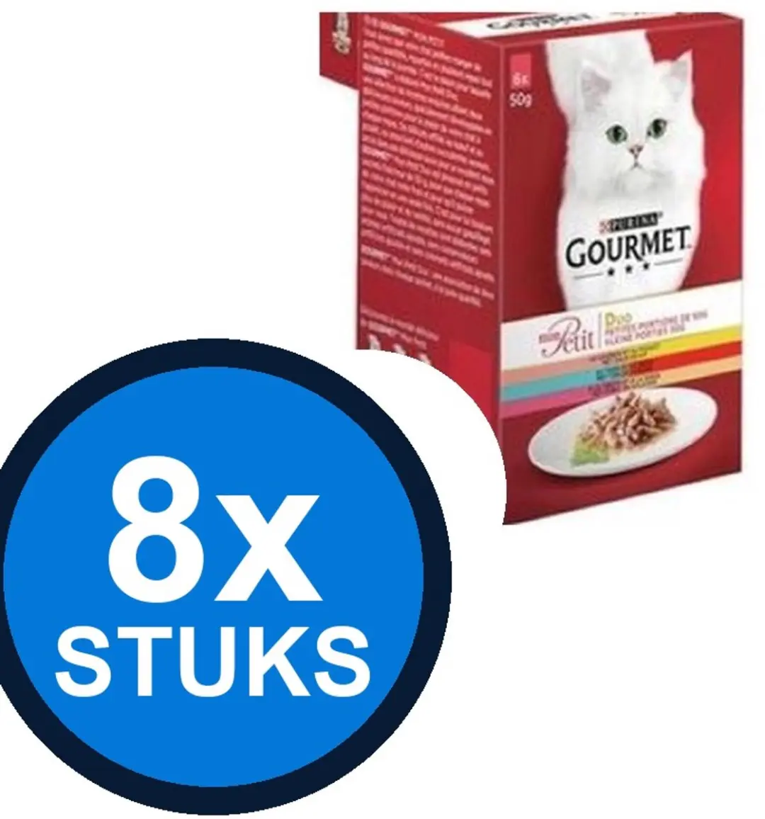 Gourmet Mon Petit Duo Vis & Vlees Kattenvoer