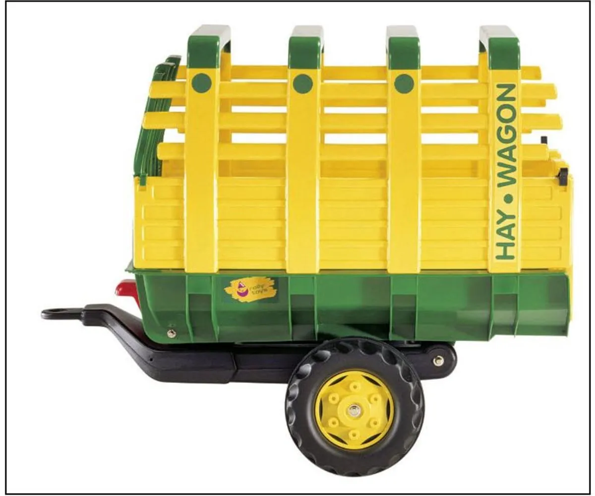 Rolly Toys Aanhanger Hooiwagen 12 298 1 - Groen/Geel