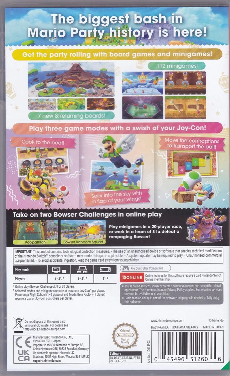 Nintendo Super Mario Party Jamboree Switch