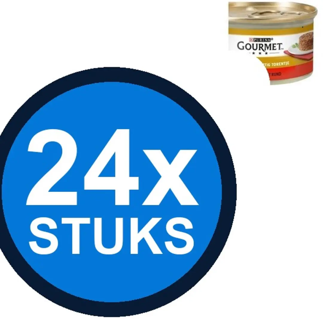 Gourmet Gold Hartig Torentje Rund Kattenvoer 24x85g