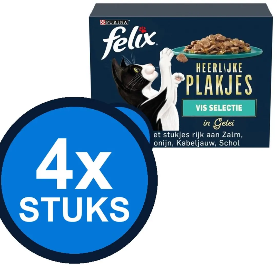 Felix Heerlijke Plakjes In Gelei Vis Selectie