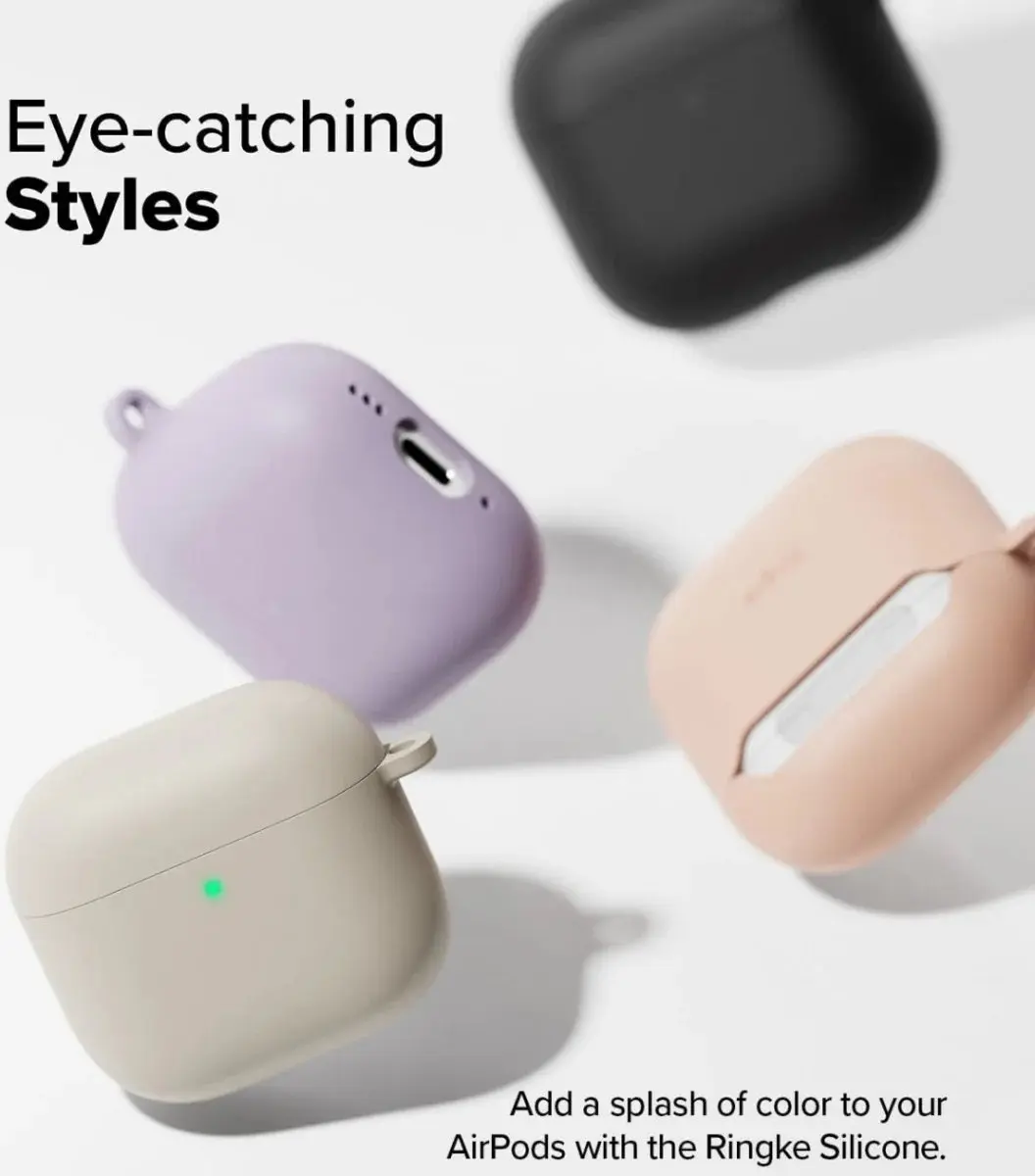 Ringke Air Case Apple AirPods 4 Hoesje Siliconen - Zwart - afbeelding 6 van 6
