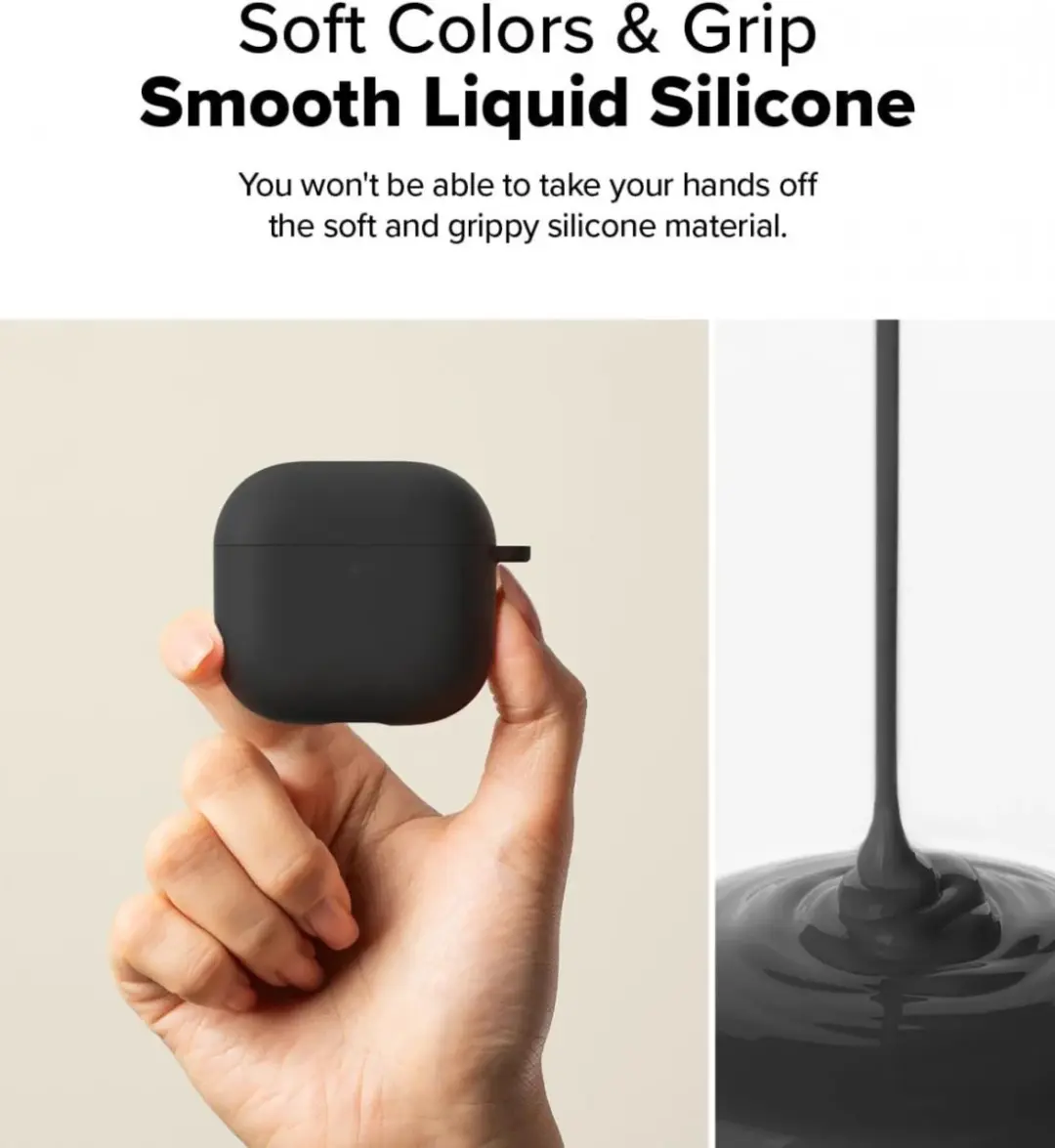 Ringke Air Case Apple AirPods 4 Hoesje Siliconen - Zwart