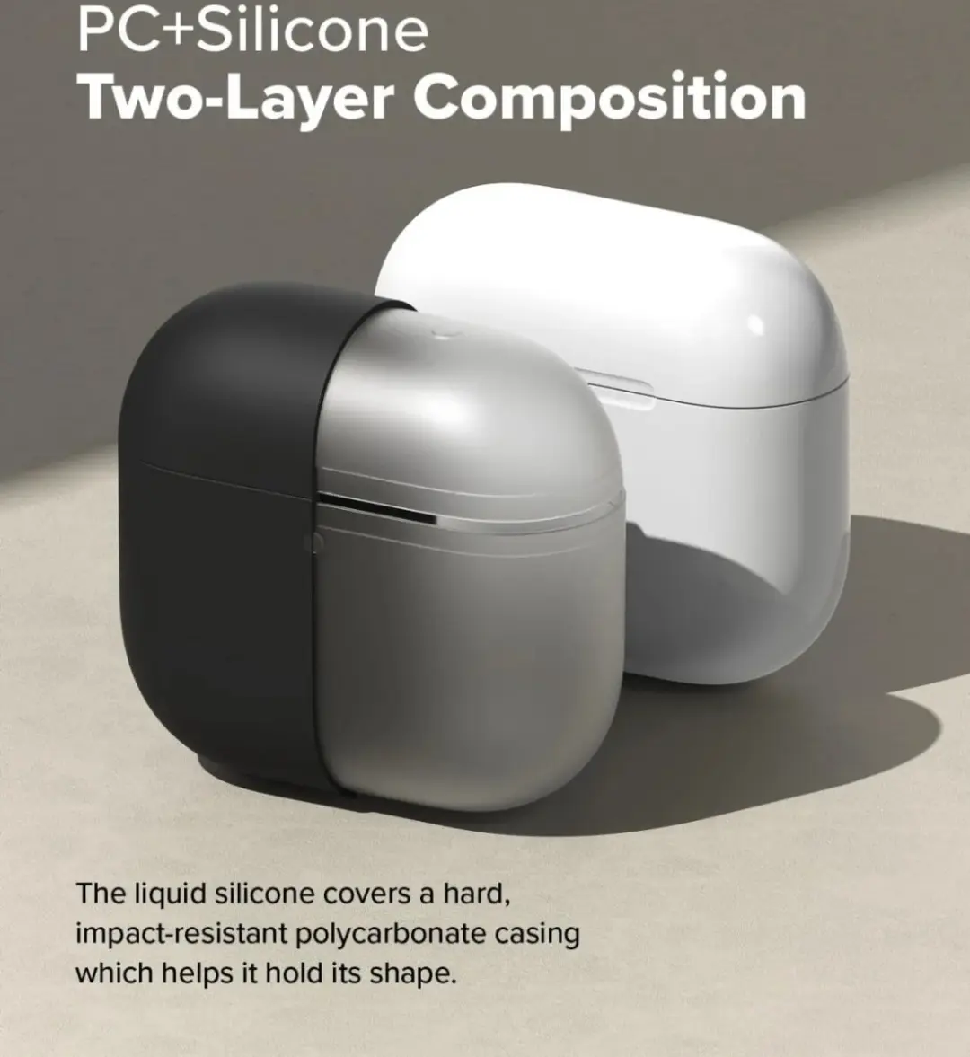 Ringke Air Case Apple AirPods 4 Hoesje Siliconen - Zwart
