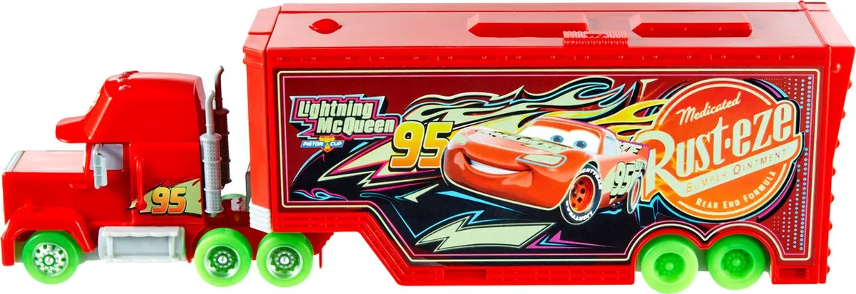 Disney Pixar Cars Disney en Pixar Cars Glow Raceauto's, Transformerende Mack, Speelset