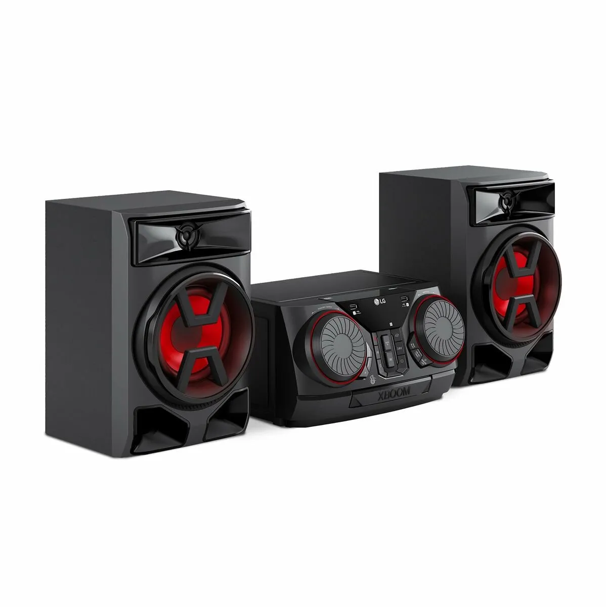 LG CK43N Mini Hifi - Rood/Zwart - afbeelding 3 van 3