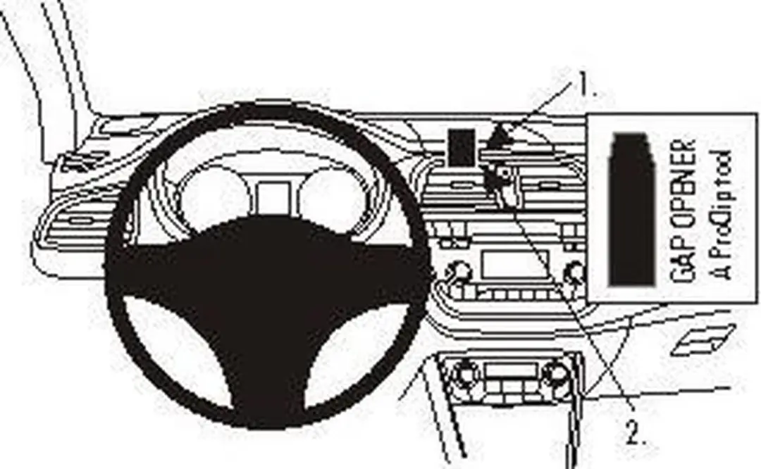 Brodit ProClip Houder Suzuki SX4 S-Cross 2014-2021