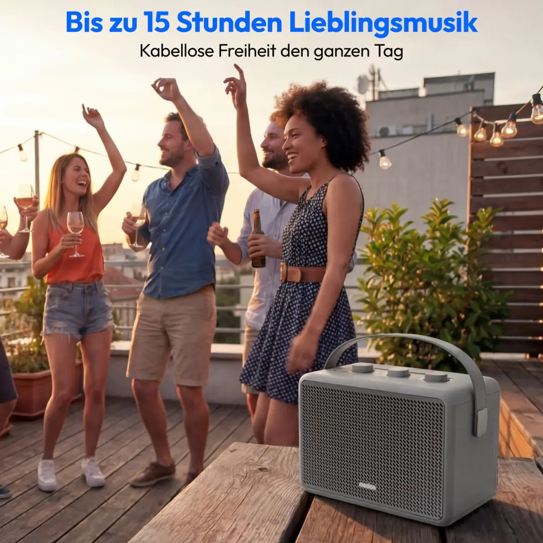 Medion BXO-1 Bluetooth Speaker - Lichtgrijs