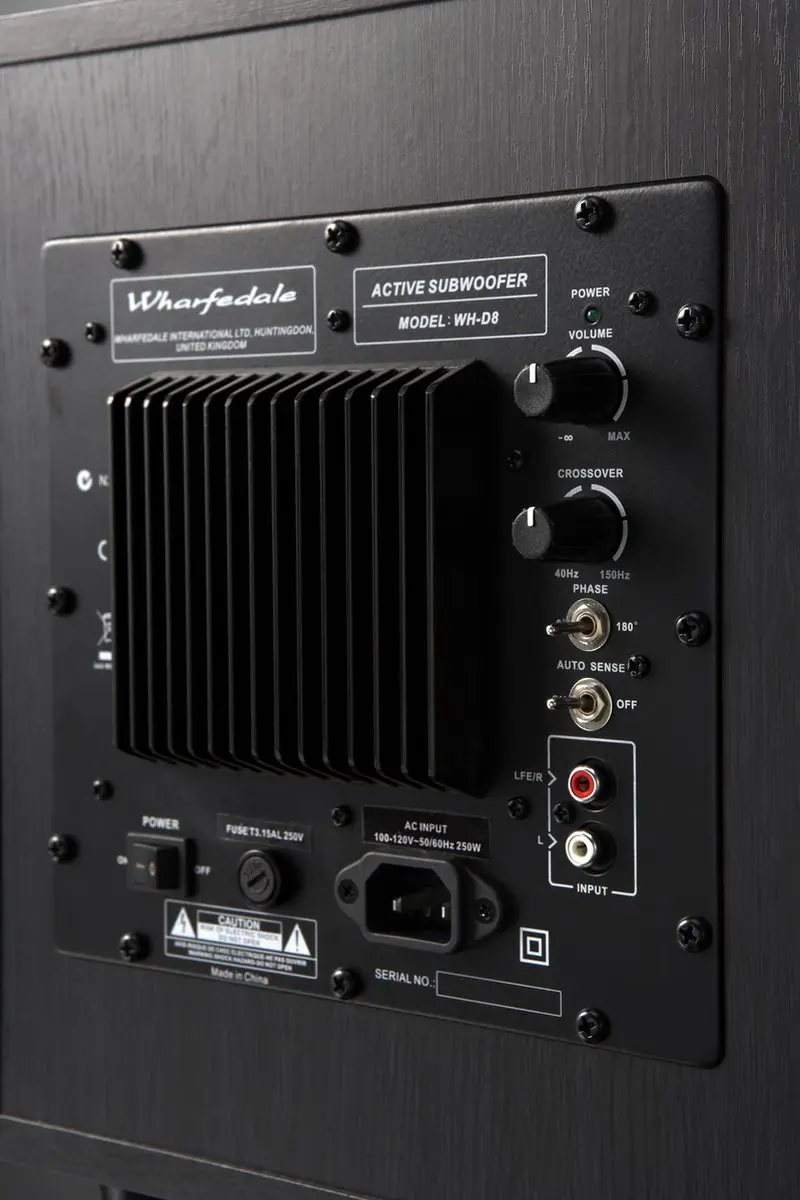 Wharfedale WH-D8 Actieve Subwoofer 150W - 200mm - Zwart