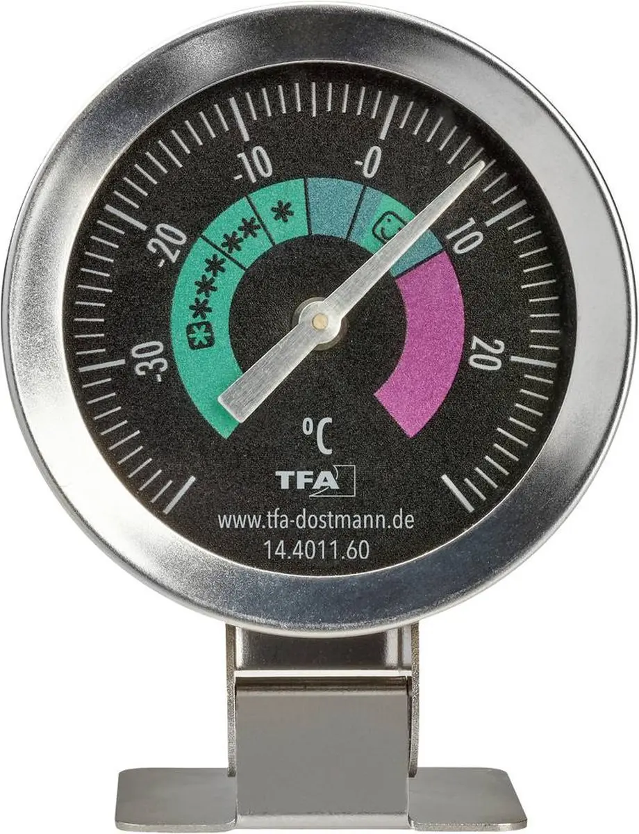 TFA Dostmann Koelkast- en Vriezerthermometer RVS