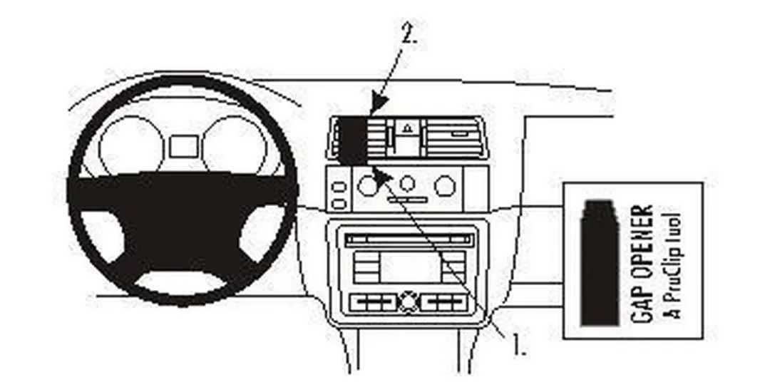 Brodit ProClip Center Mount Skoda Fabia/Praktik/Roomster