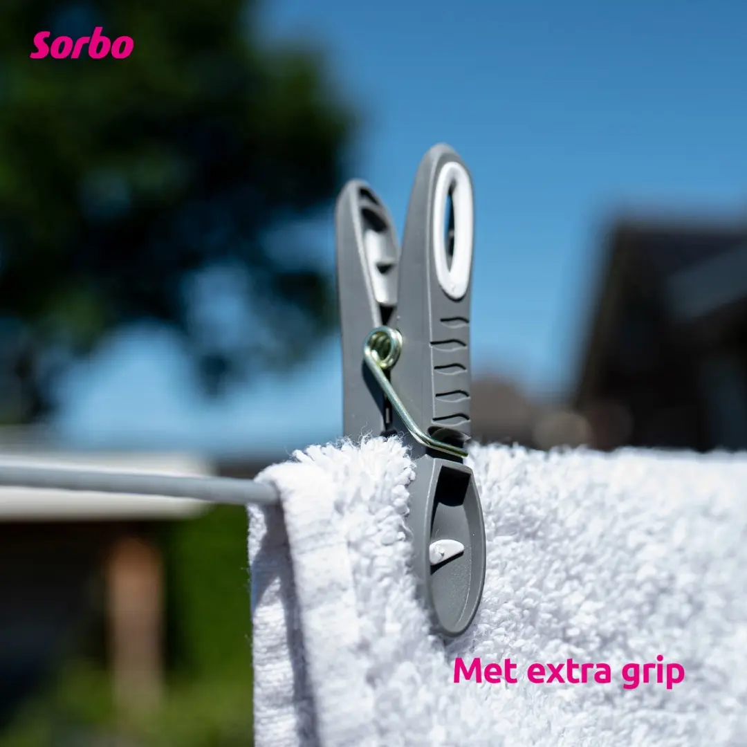 Sorbo Wasknijpers 229686 - 20 Stuks - Blauw/Groen/Grijs