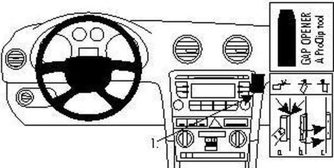 Brodit ProClip 853991 Houder - Audi A3/S3 2007-2013 - Zwart