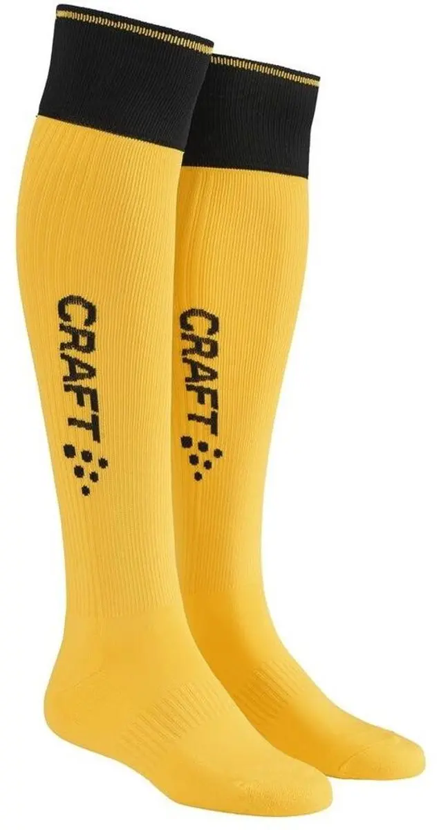 Craft Progress 2.0 Contrast Voetbalkousen Geel/Zwart - Maat 28/30