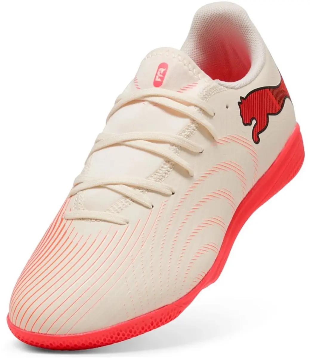 PUMA FUTURE 9 Play It Zaalvoetbalschoenen - Sugared Almond/Ultra Red