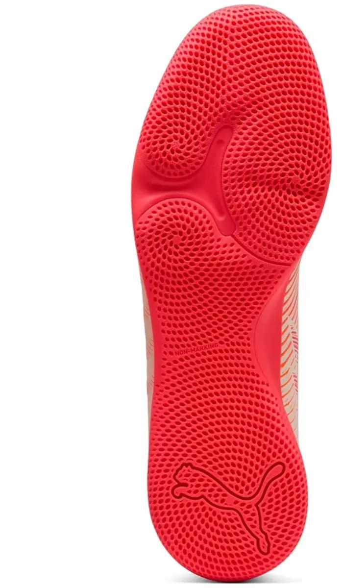 PUMA FUTURE 9 Play It Zaalvoetbalschoenen - Sugared Almond/Ultra Red