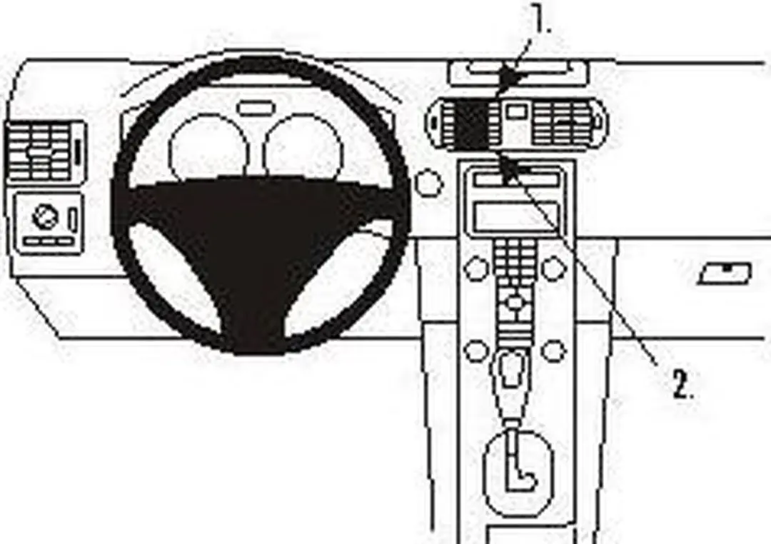 Brodit ProClip 853360 Volvo Center Mount - Zwart