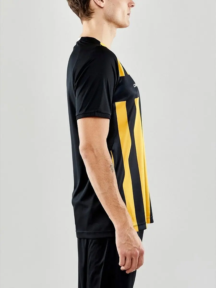 Craft Progress 2.0 Stripe Shirt Heren - Geel/Zwart XS