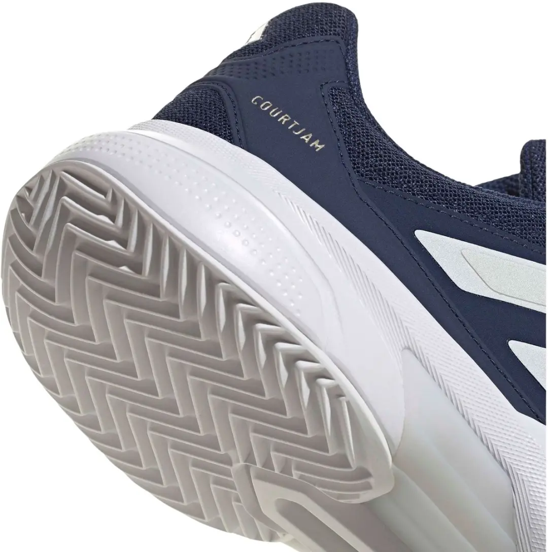 Adidas CourtJam Control 3 Tennisschoenen - 42 - Donkerblauw/Wit