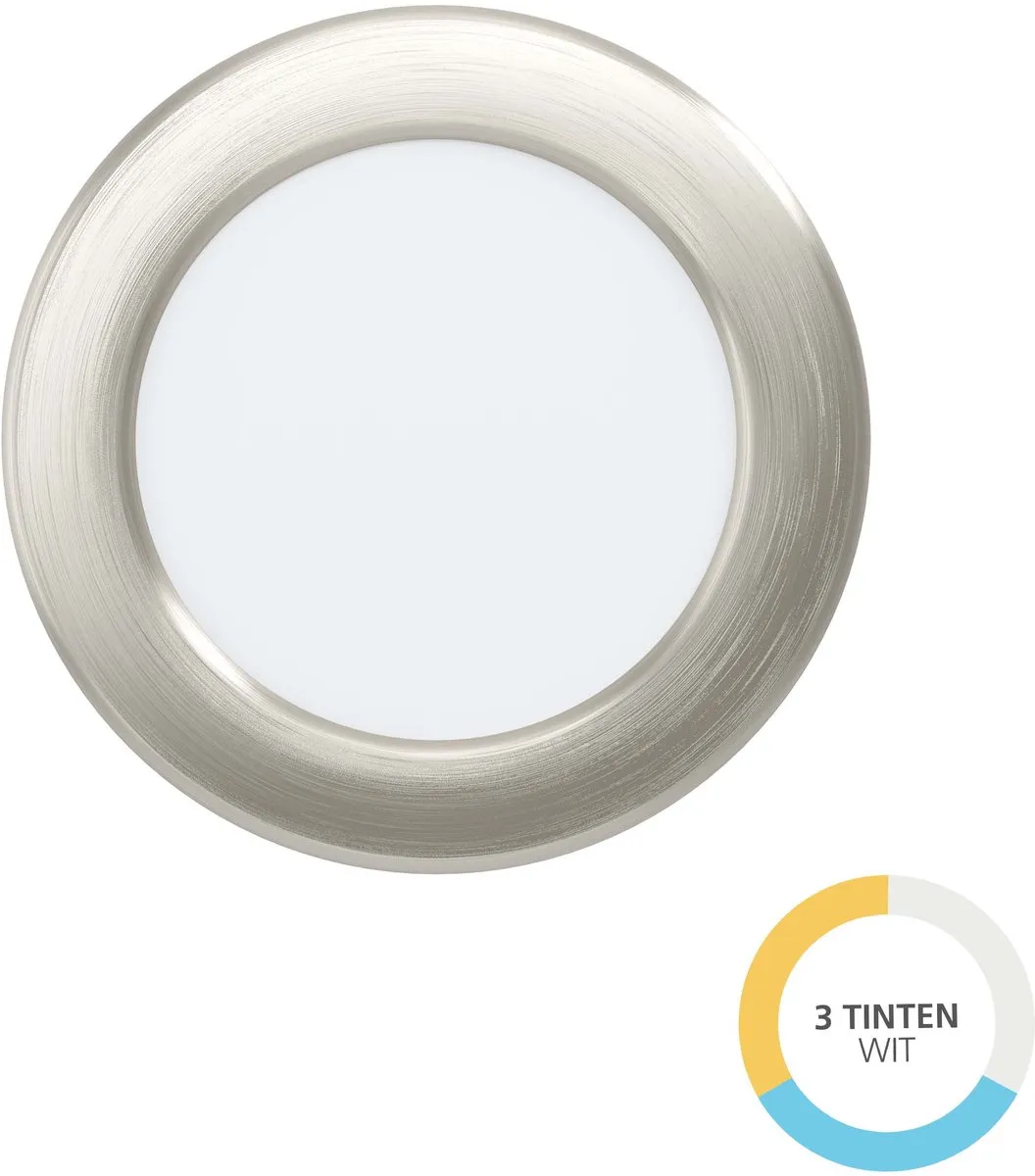 Eglo Fueva 6 Inbouwspot LED Ø11.9cm Grijs