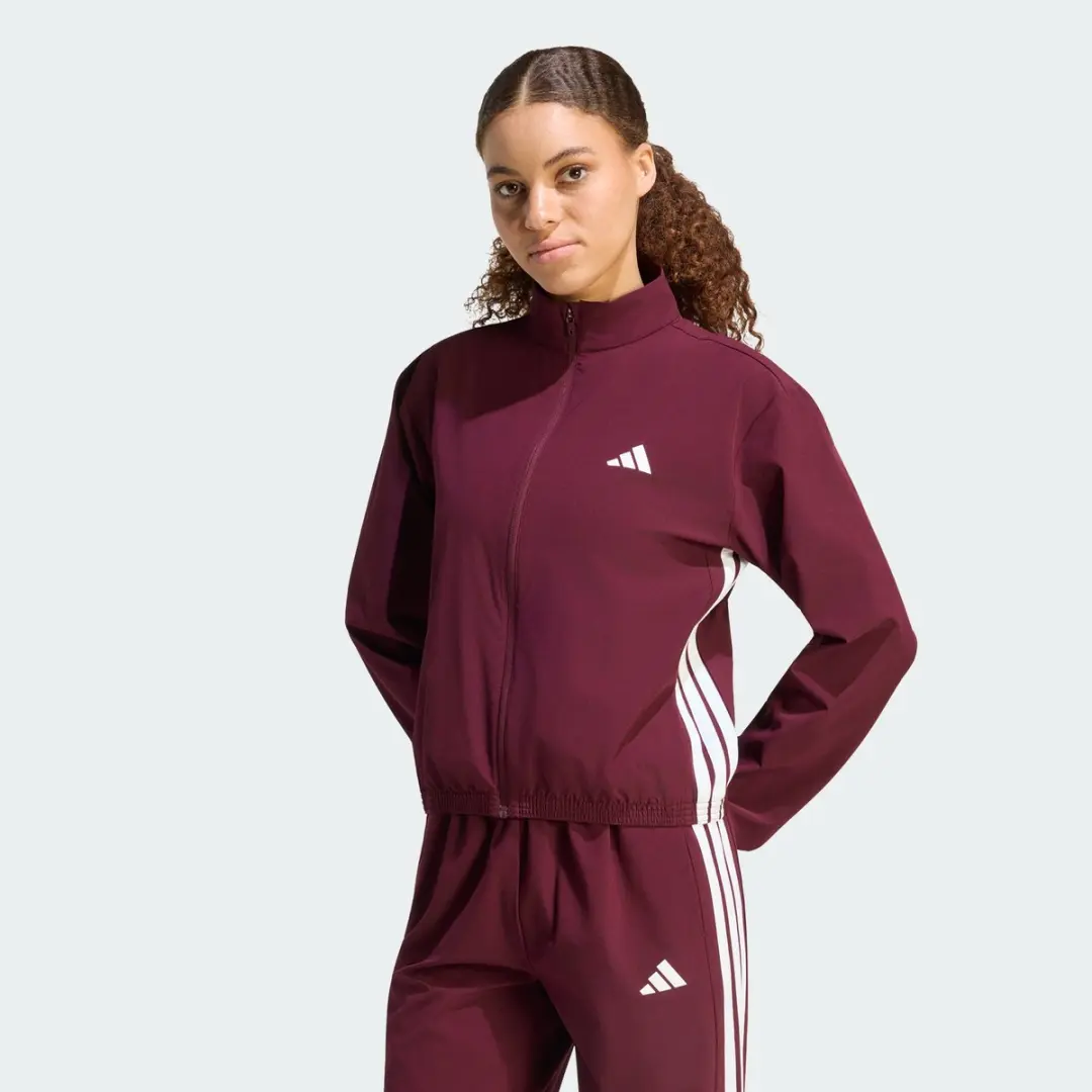 Adidas Performance Train Essentials 3-Stripes Woven Warm-Up Jack XXL - Bordeaux