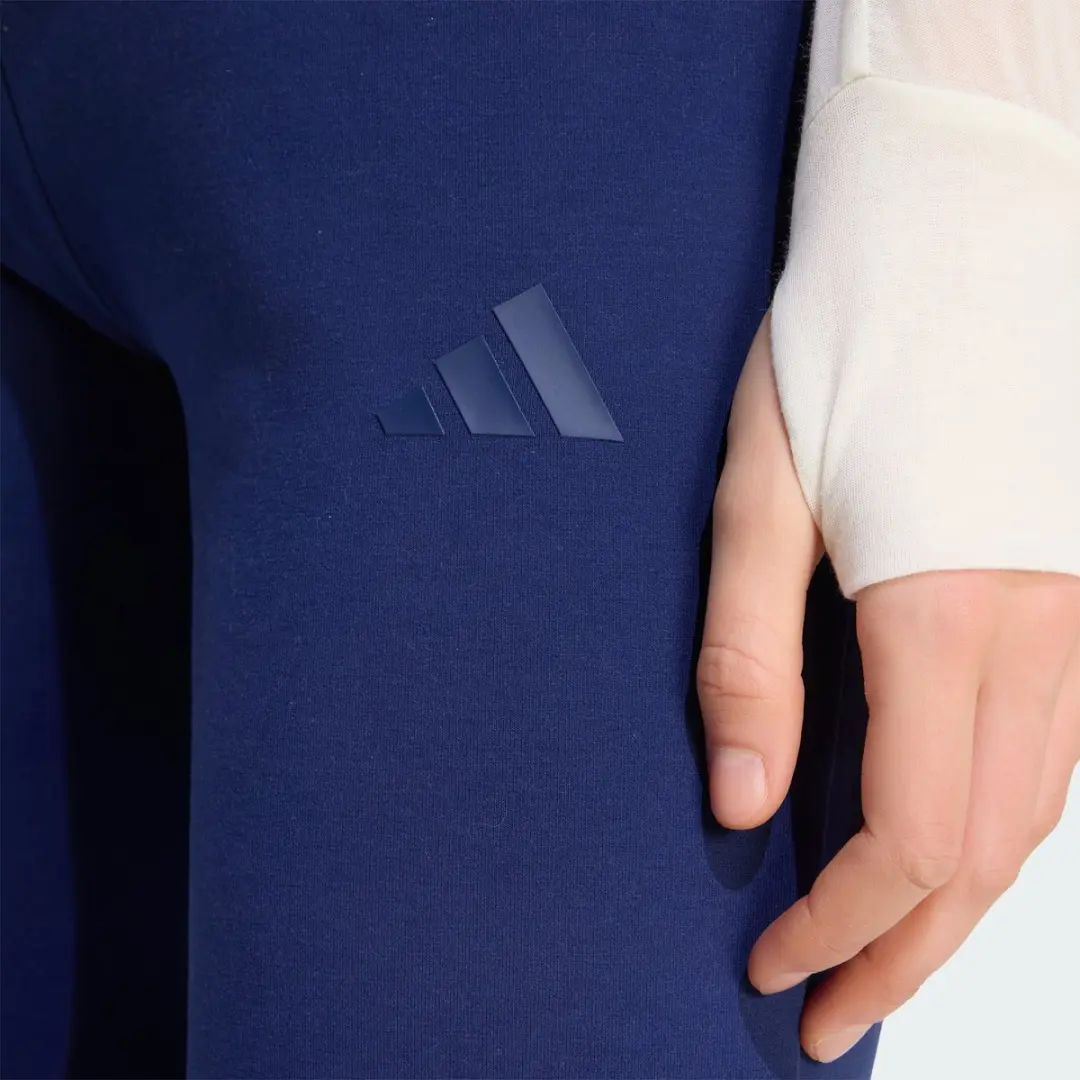Adidas Soft Lux Flared Trainingsbroek XXL - Blauw