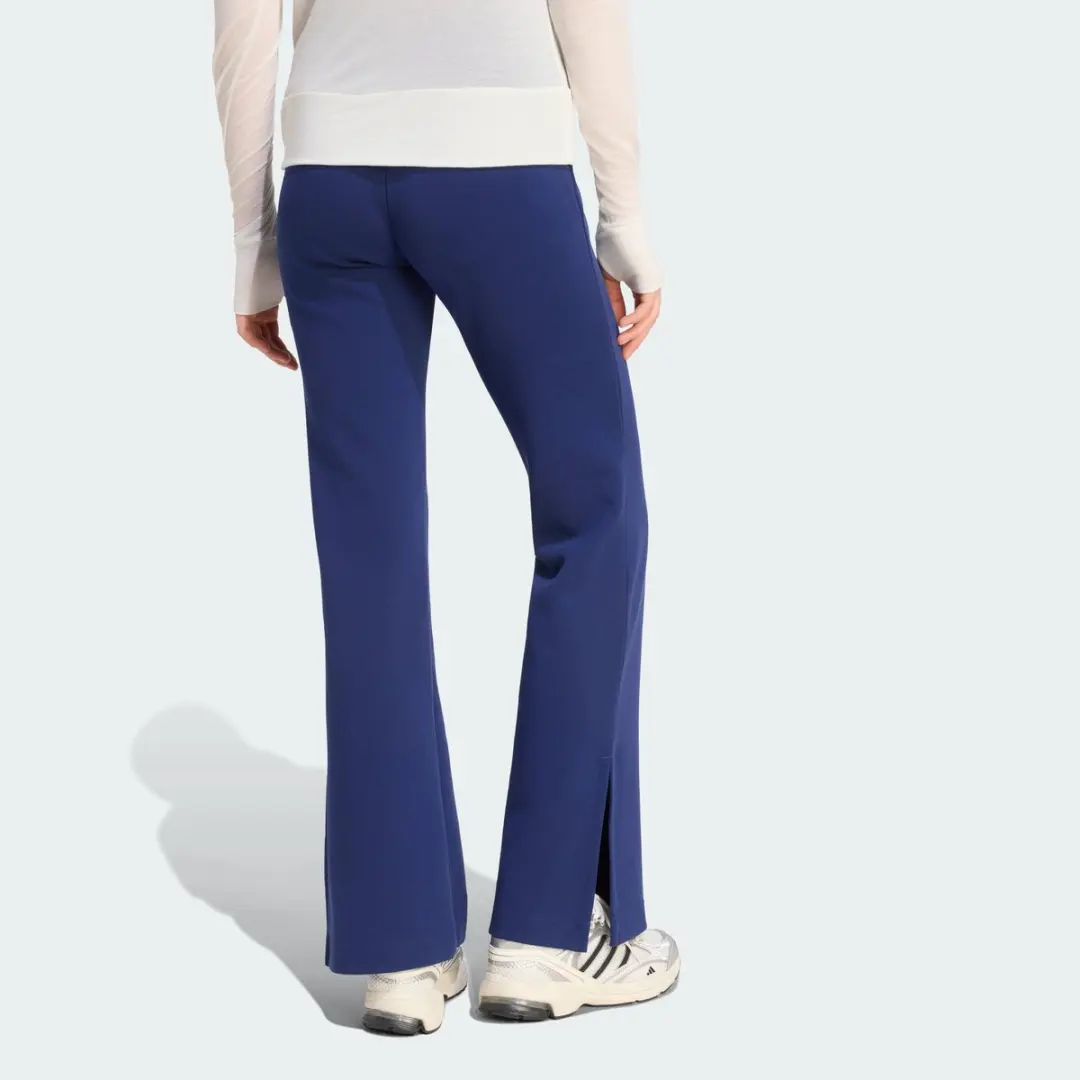 Adidas Soft Lux Flared Trainingsbroek XXL - Blauw