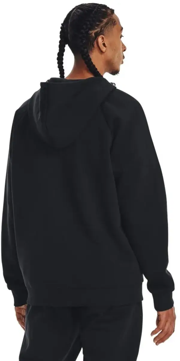 Under Armour UA Rival Fleece FZ Hoodie - Zwart/Wit - afbeelding 6 van 6