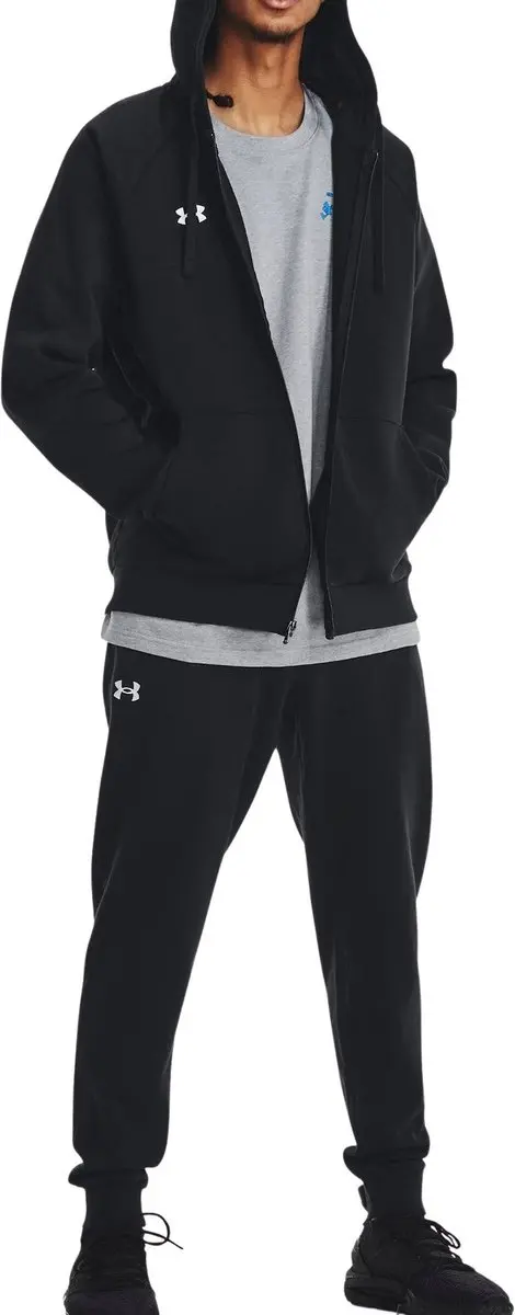 Under Armour UA Rival Fleece FZ Hoodie - Zwart/Wit