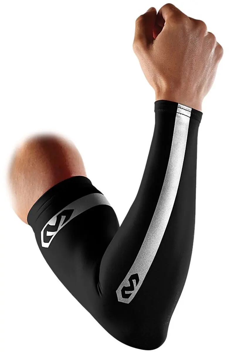 McDavid Reflecterende Compressie Armsleeves L - Grijs