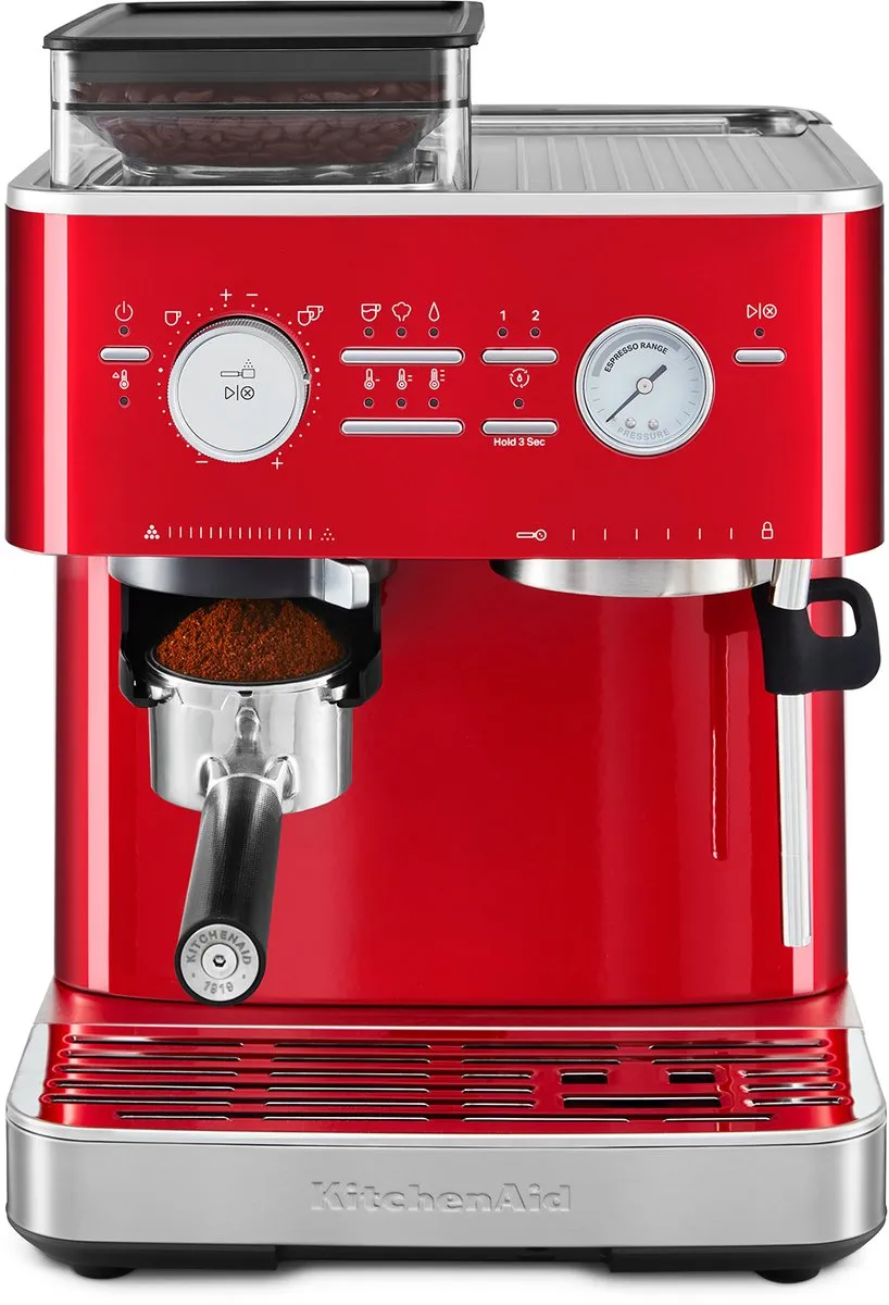 KitchenAid 5KES6551ESX Halfautomatische Espressomachine - Appelrood