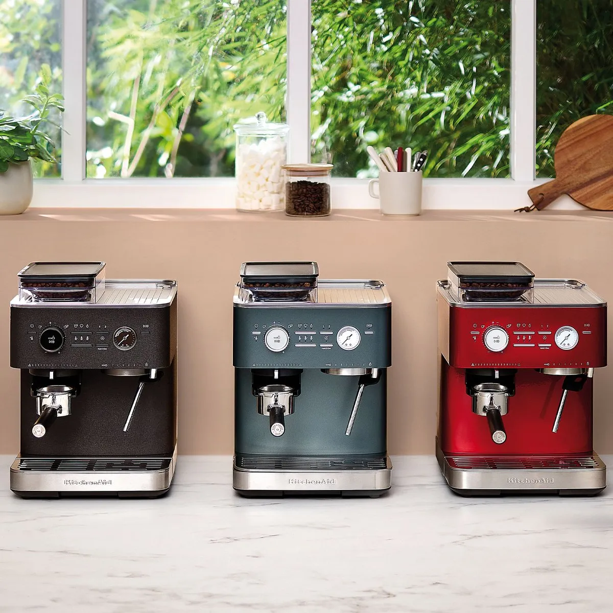 KitchenAid 5KES6551ESX Halfautomatische Espressomachine - Appelrood - afbeelding 6 van 6