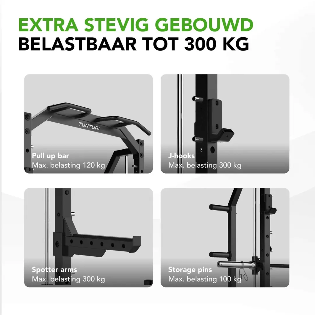 Tunturi SM70 Smith Machine Krachtstation - 300kg - afbeelding 6 van 6