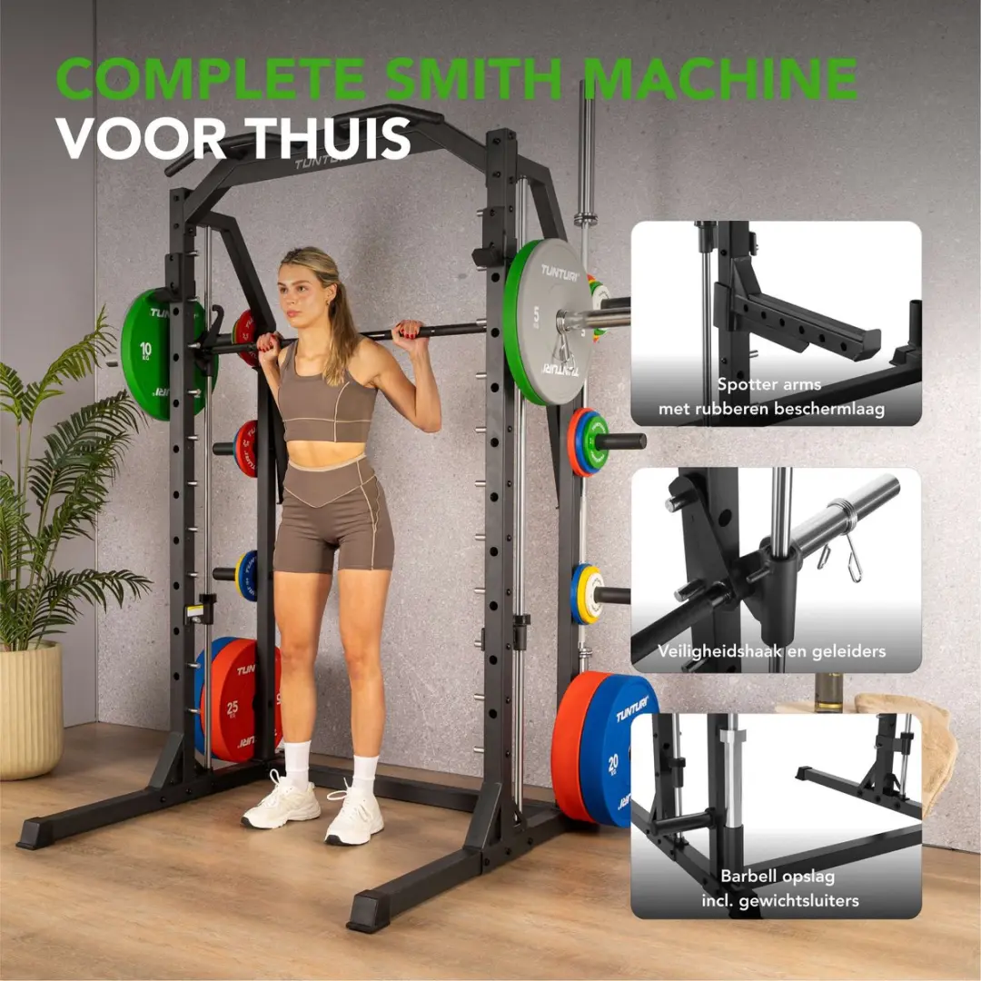 Tunturi SM70 Smith Machine Krachtstation - 300kg