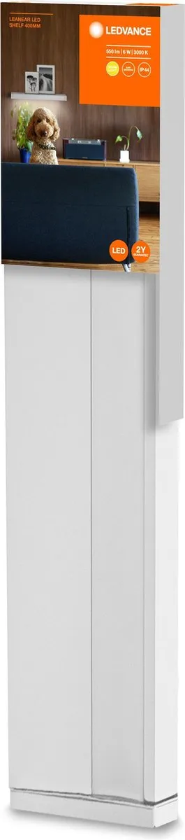 LEDVANCE Linear Shelf Wandlamp 12W - Warm wit 3000K - IP44