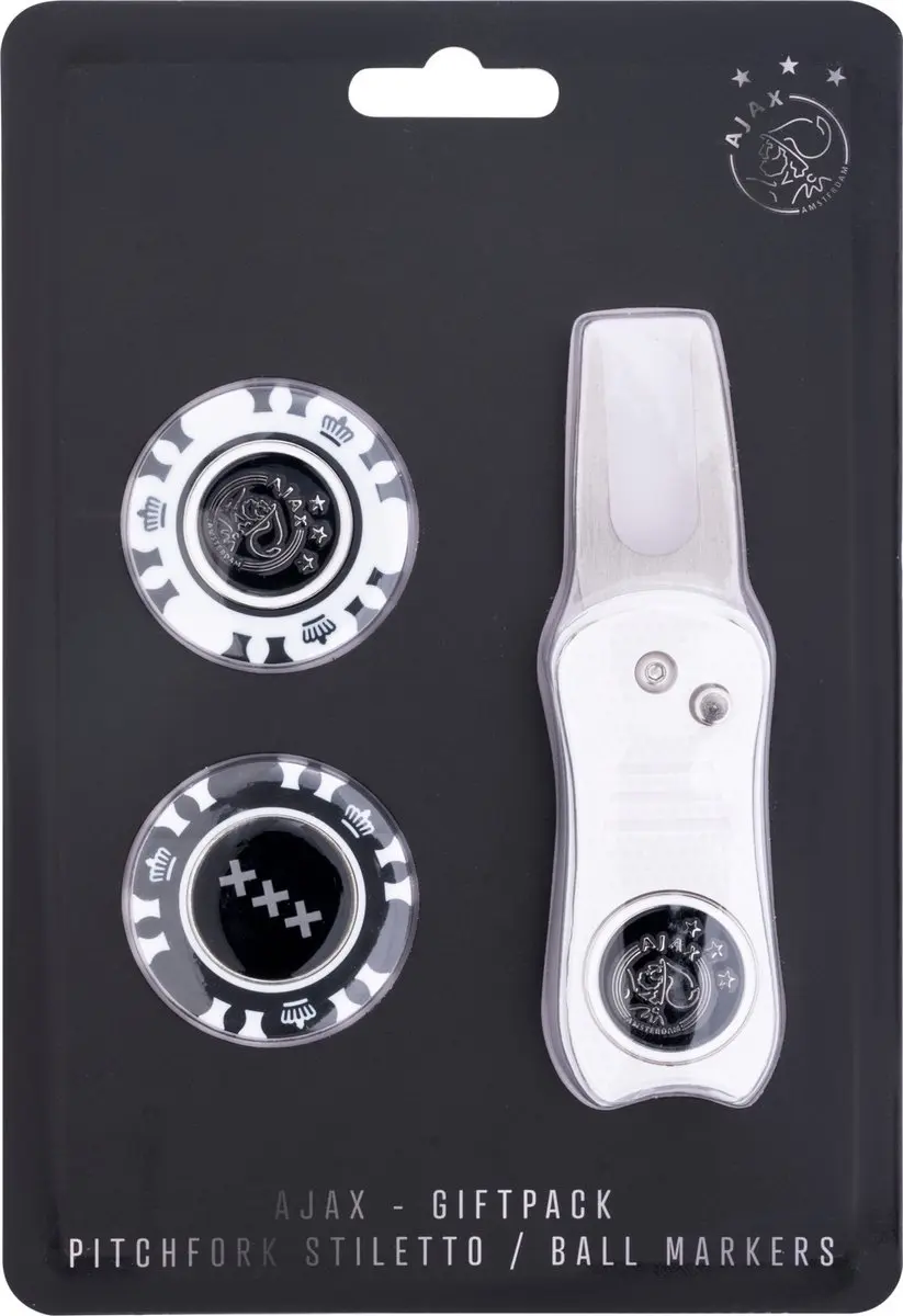 XQMax Ajax Golfset - Pitchfork met 2 Ball Markers