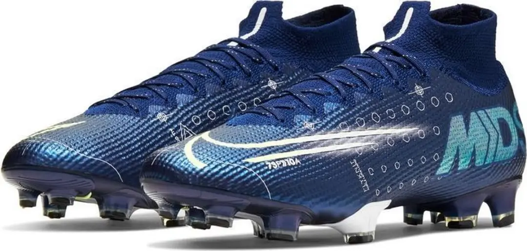 Nike Mercurial Superfly Elite 7 FG Voetbalschoenen - Maat 40 - Blauw/Lichtblauw/Geel