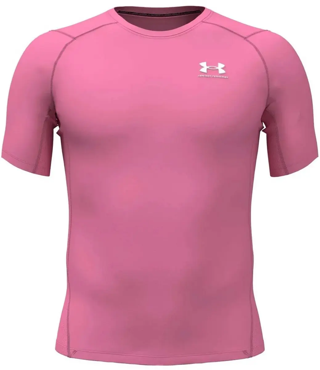 Under Armour HeatGear Armour Comp T-shirt - M - Roze