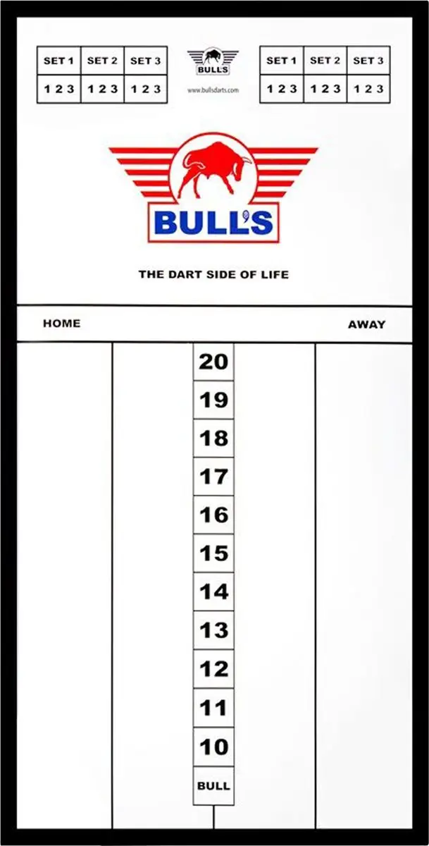 Bull's BU67930S Dart Scorebord 60x30cm
