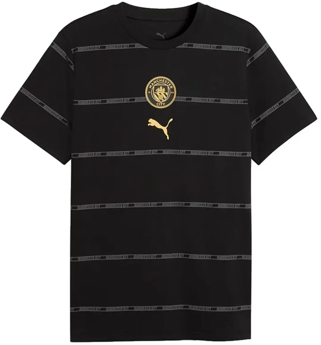 PUMA Manchester City FC Culture AOP T-shirt - Zwart L