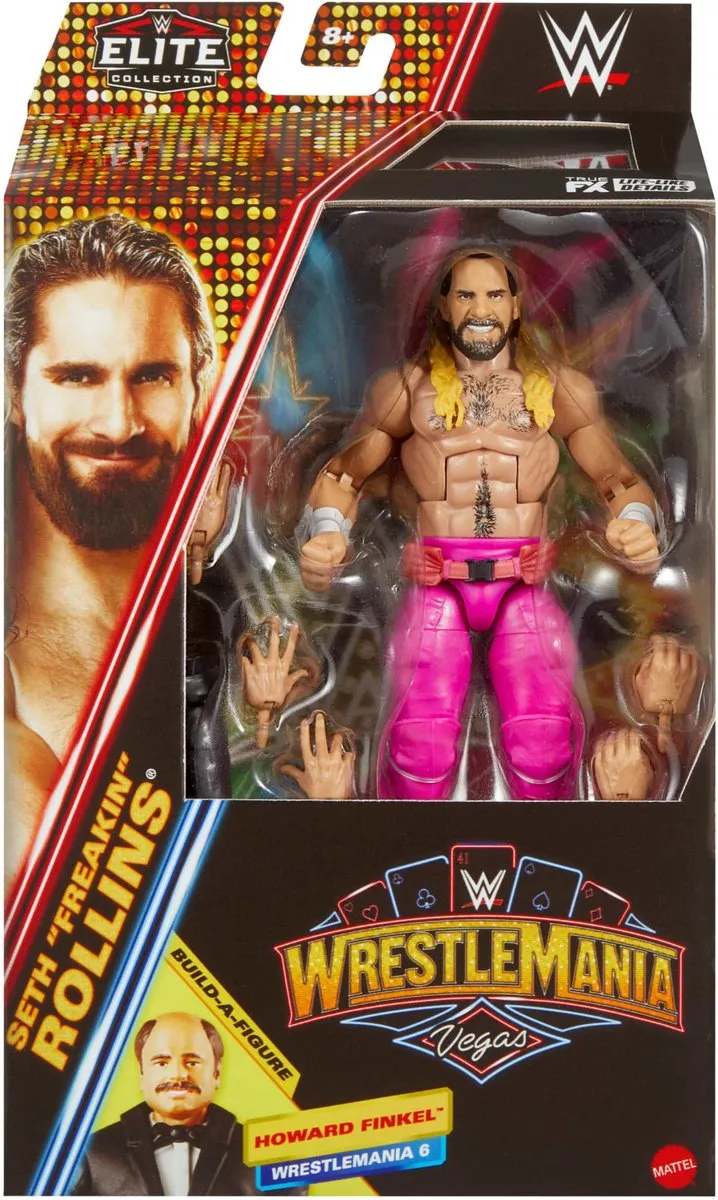 Mattel WWE WrestleMania Elite Seth Freakin Rollins Action Figuur 15cm - Multi