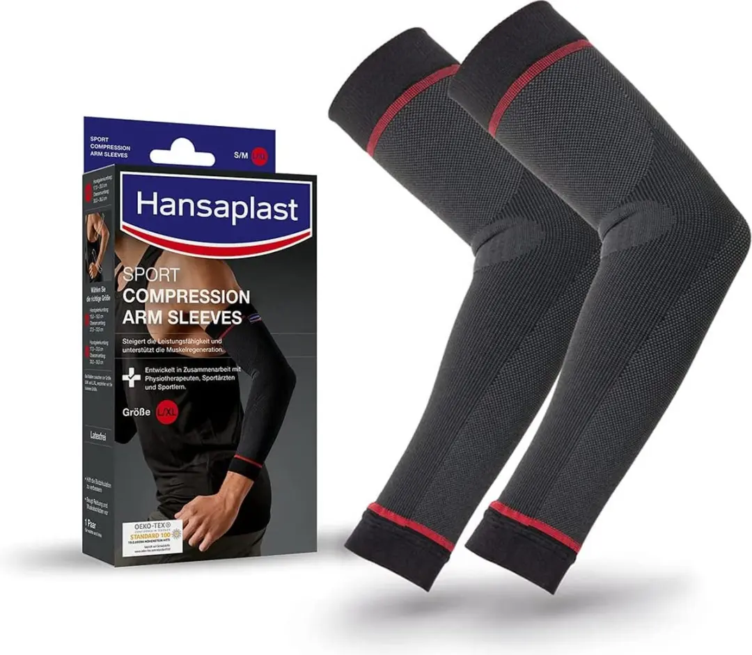 Hansaplast Sport Compressie Armsleeve - One Size - Zwart