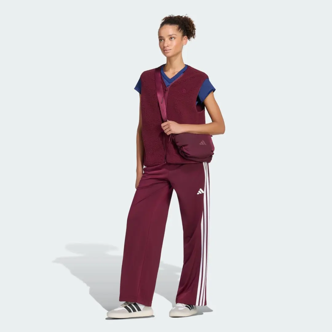 adidas Dayready Wide Leg Trainingsbroek KV1159 - L - Bordeaux