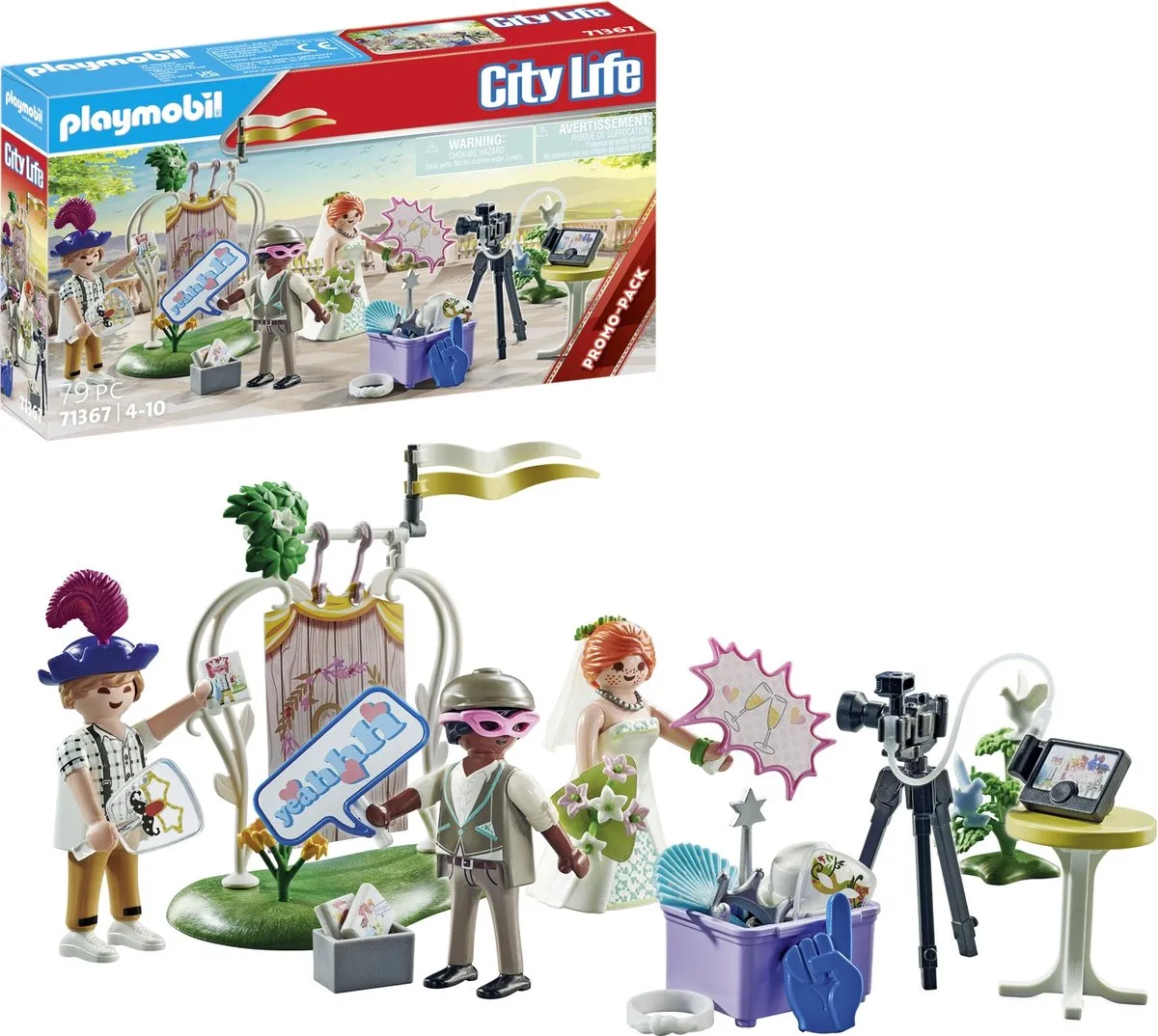 Playmobil City Life Bruidspaar met Camera 71367 - Multicolor - afbeelding 6 van 6
