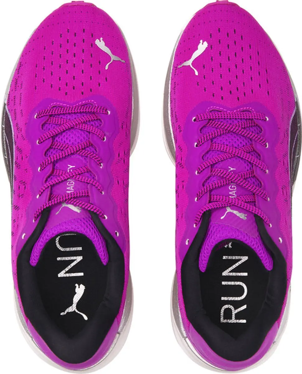 PUMA Magnify Nitro Dames Sportschoenen - Weg - Paars/Zwart